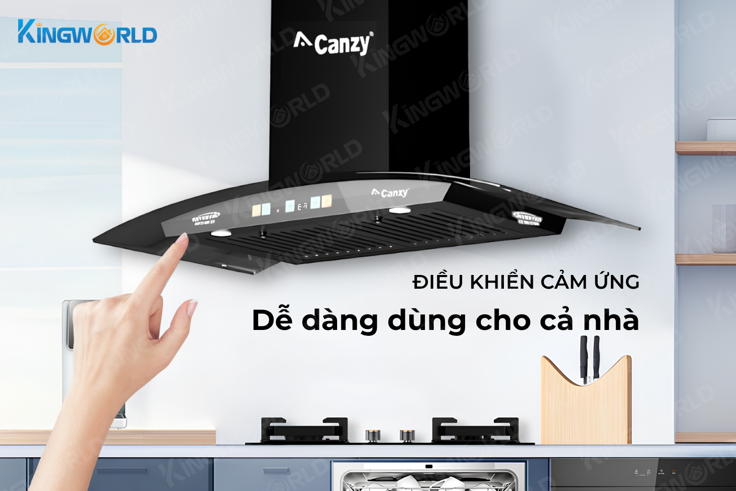 Máy hút mùi kính cong Canzy CZ NK270C