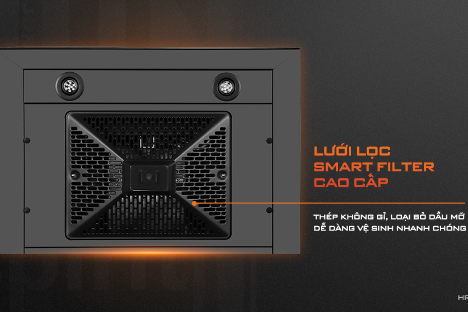 Máy hút mùi áp tường/âm tủ Junger HRJ-701 Đen | 70cm