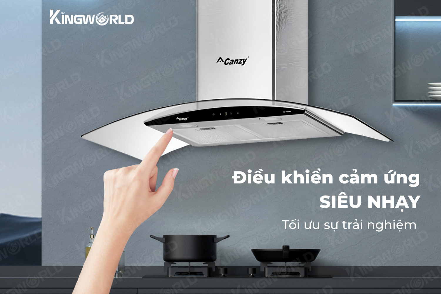 Máy hút mùi kính cong Canzy CZ 3990Q