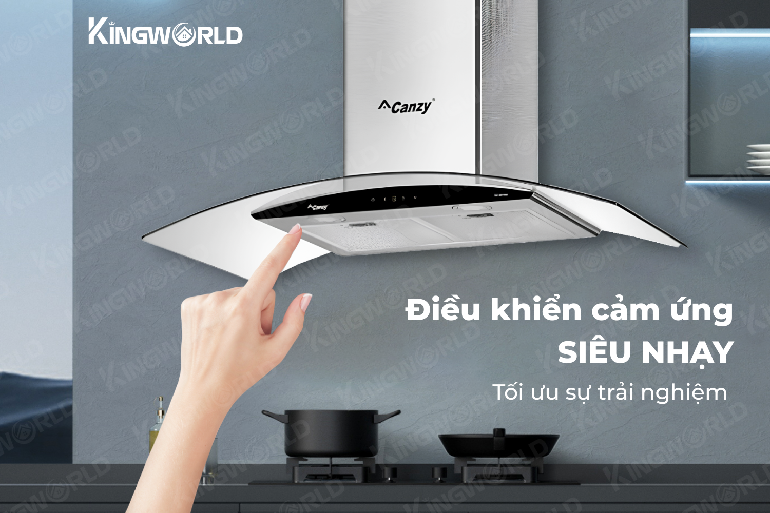 Máy hút mùi kính cong Canzy CZ 9990S