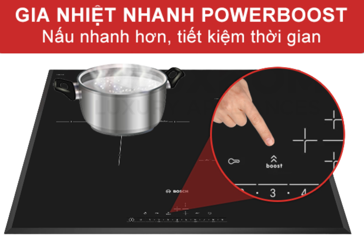 PowerBoost có khả năng tăng cường công suất lên mức tối đa trong một thời gian ngắn
