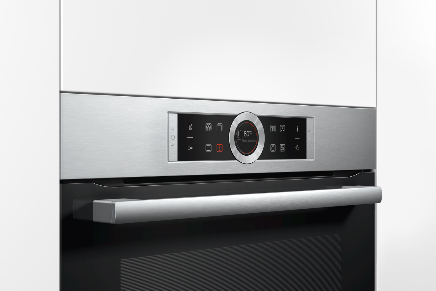 Lò nướng Bosch HBG635NS1 Serie 8 được trang bị bảng điều khiển cảm ứng TFT hiện đại