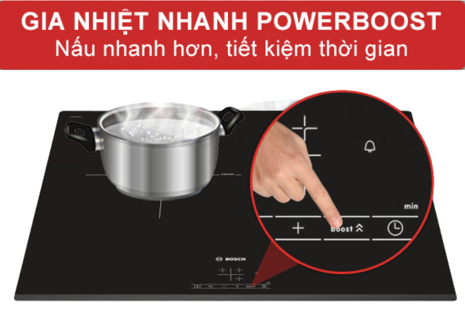 Khi kích hoạt tính năng Power Boost sẽ tăng cường công suất lên thêm 50% trong thời gian ngắn