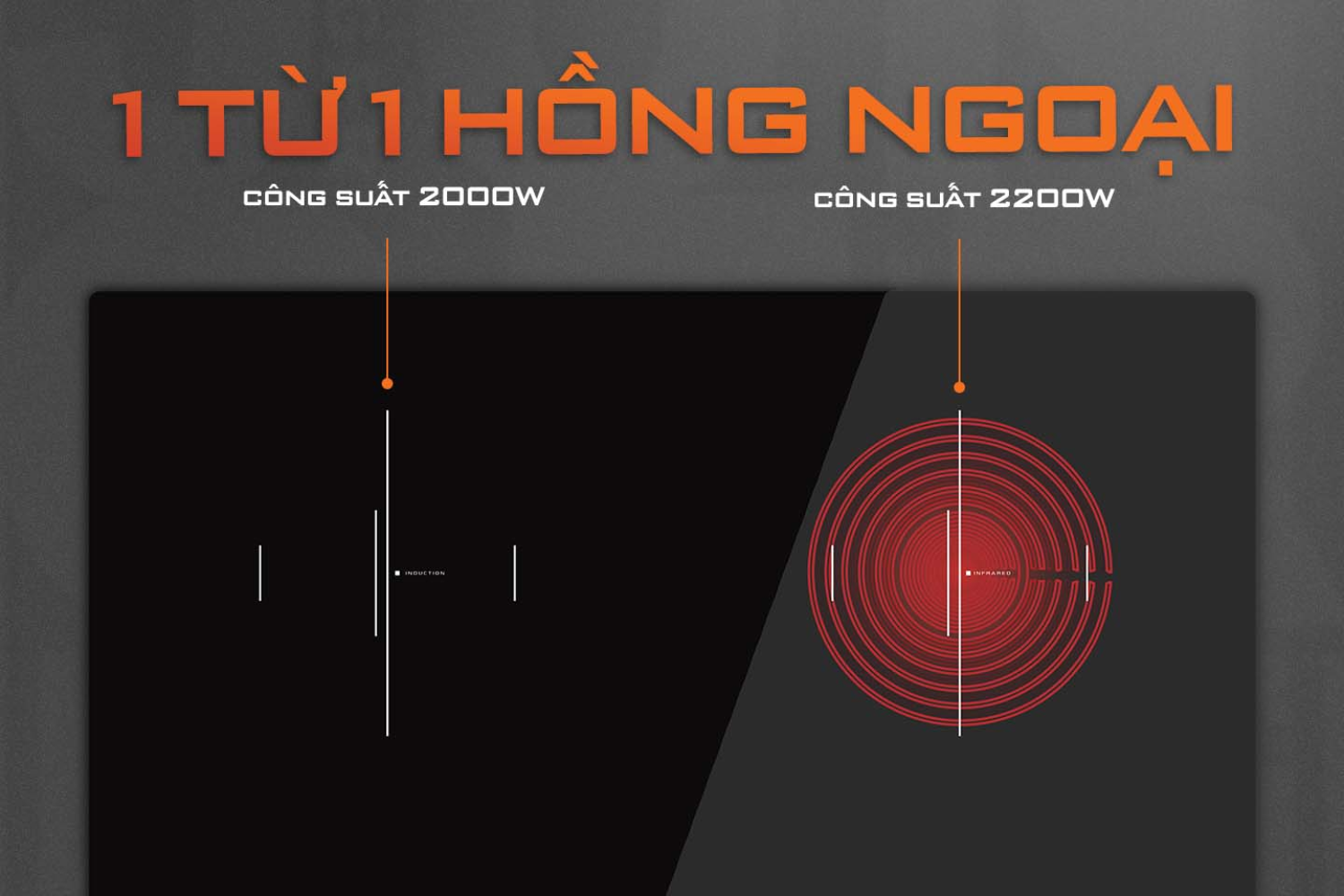 CEJ-203-IF Hai vùng nấu kết hợp