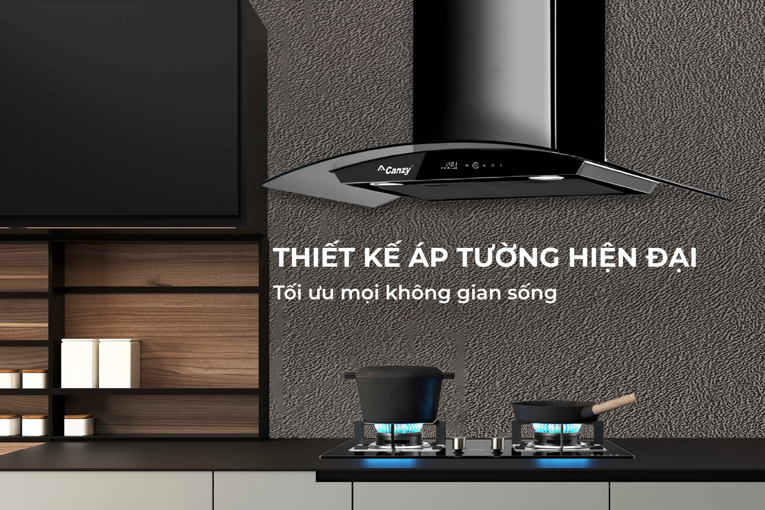 Hút Mùi Áp Tường Kính Cong Canzy CZ M6770