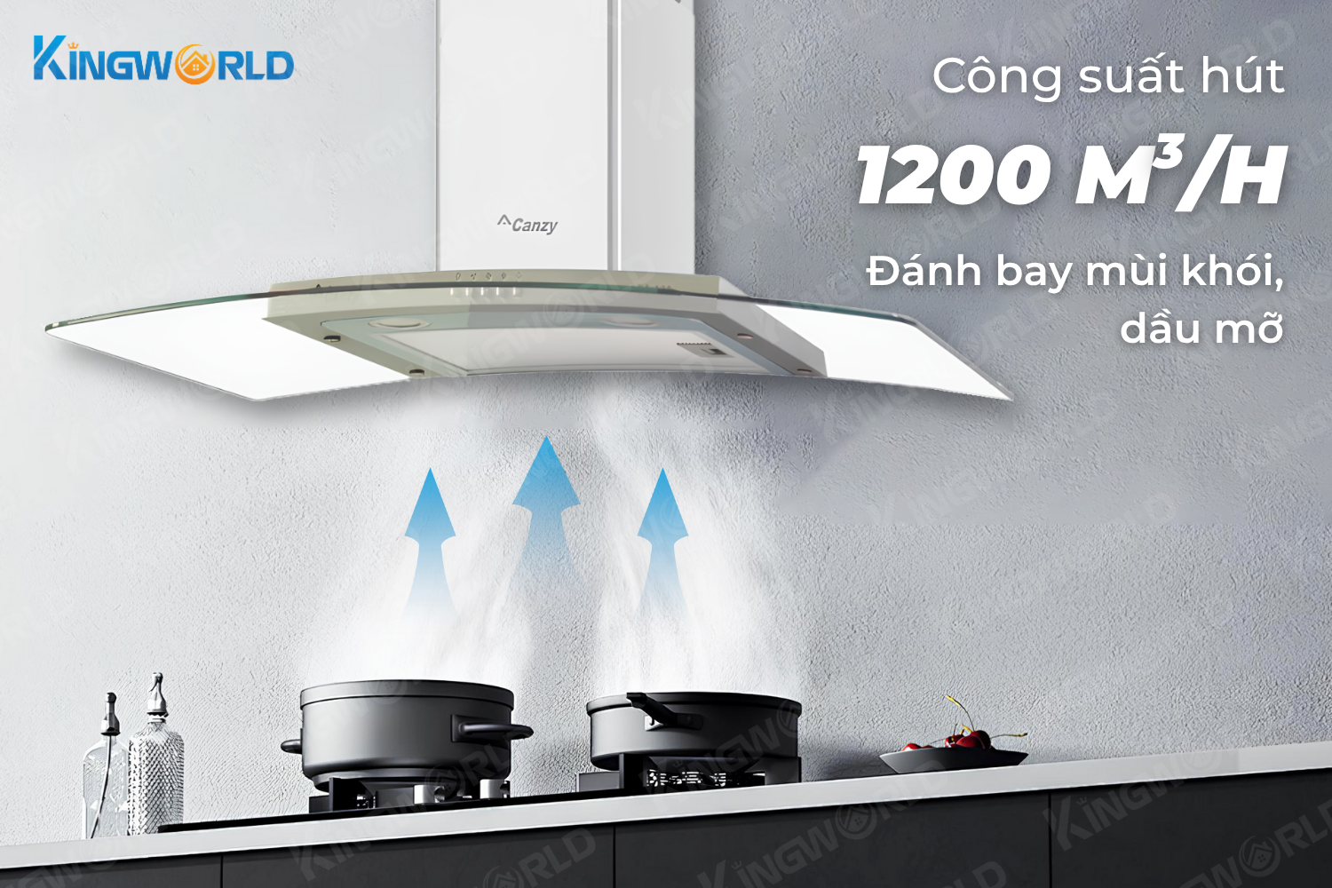 Máy hút mùi kính cong Canzy CZ A39