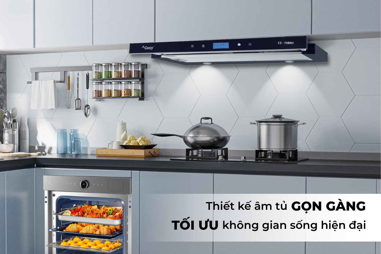 Hút Mùi Âm Tủ Canzy CZ 70BRH