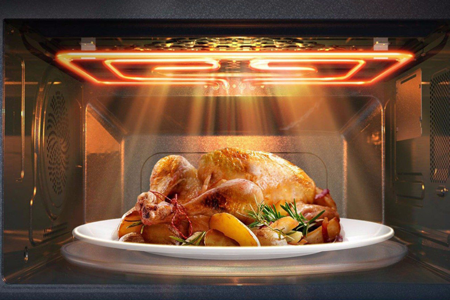 Lò vi sóng Bosch BEL520MS0K tích hợp khả năng nướng mạnh mẽ với công suất 1000W