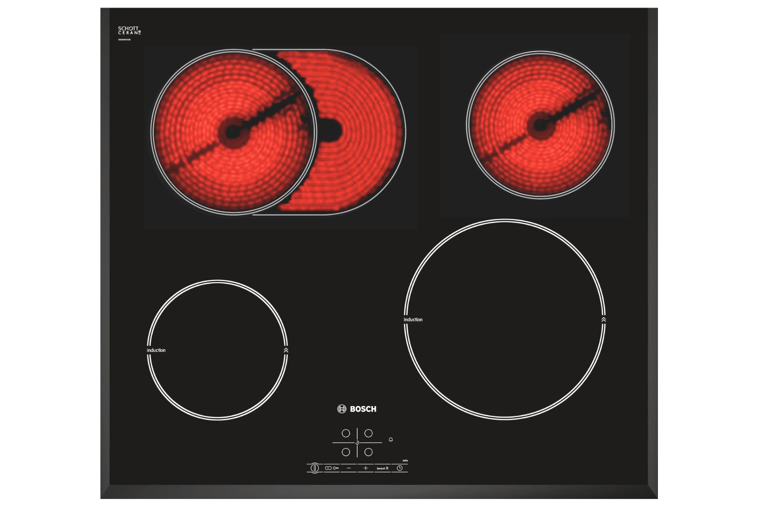 Bếp điện từ Bosch PIC651B17E đảm bảo tốc độ nấu nướng nhanh chóng và hiệu quả
