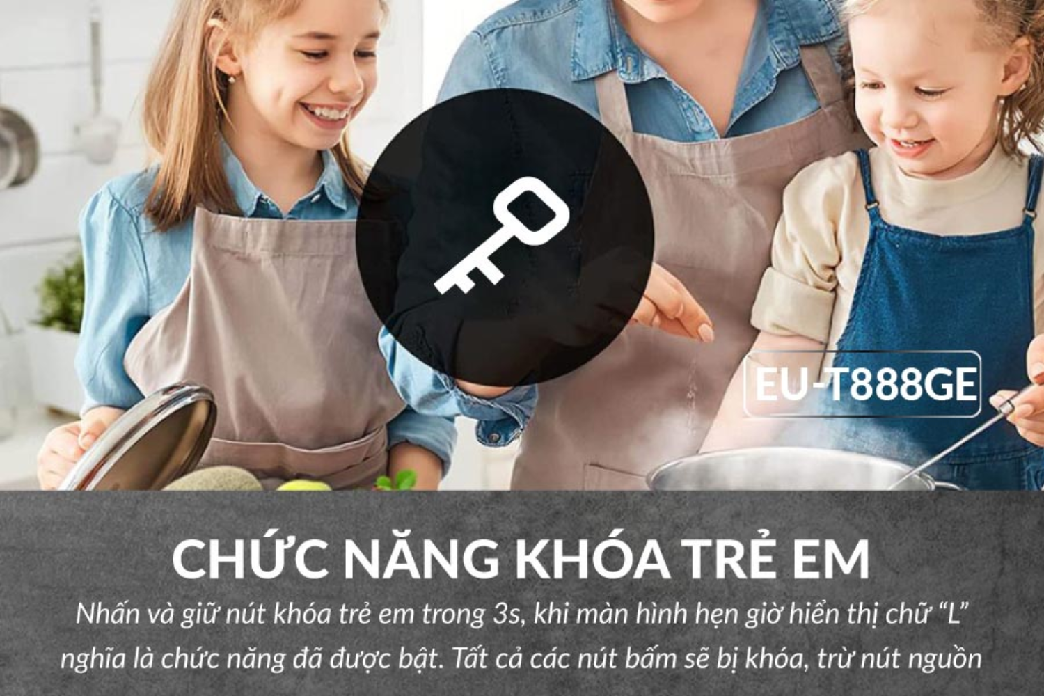 EU-T888GE được trang bị đầy đủ các tính năng an toàn tiên tiến
