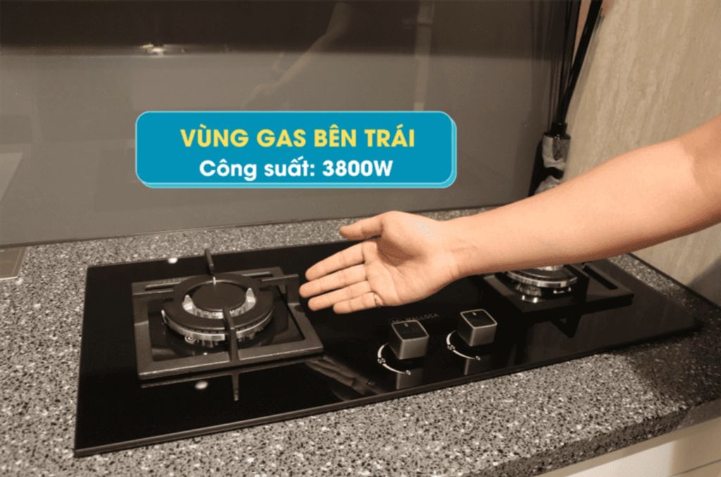 2 vùng nấu công suất lớn