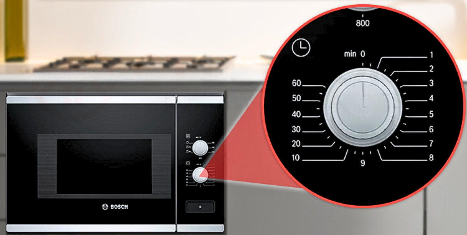 Chức năng hẹn giờ lên đến 60 phút giúp bạn chủ động kiểm soát thời gian nấu nướng