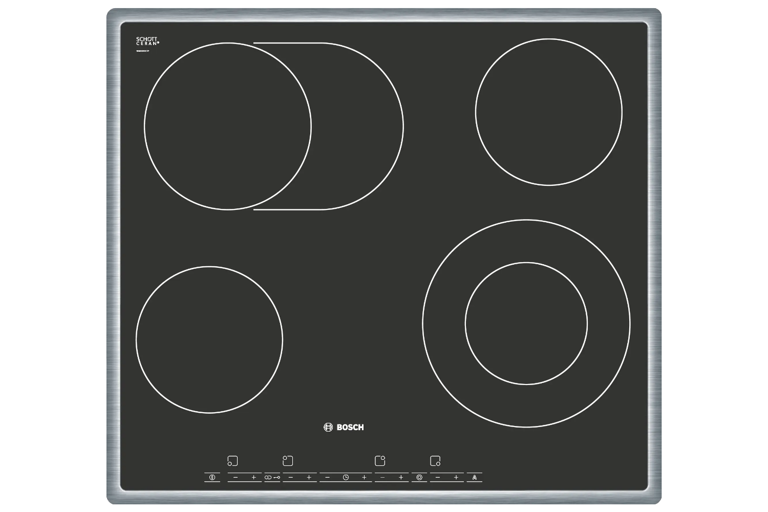 Bếp điện Bosch PKN645T14 nổi bật với thiết kế lắp âm tinh tế