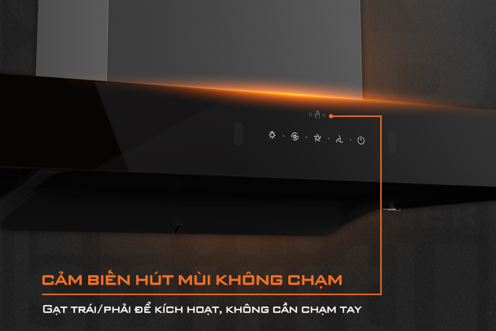 Cảm ứng vẫy tay trên máy hút mùi Junger HRJ 901