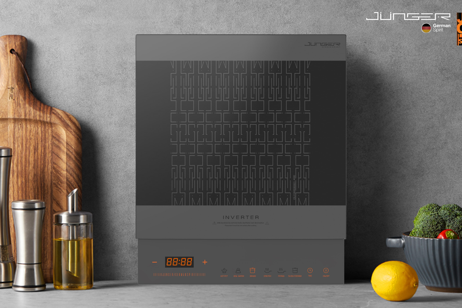 Bếp từ đơn CEJ-106-I sở hữu một vùng nấu từ