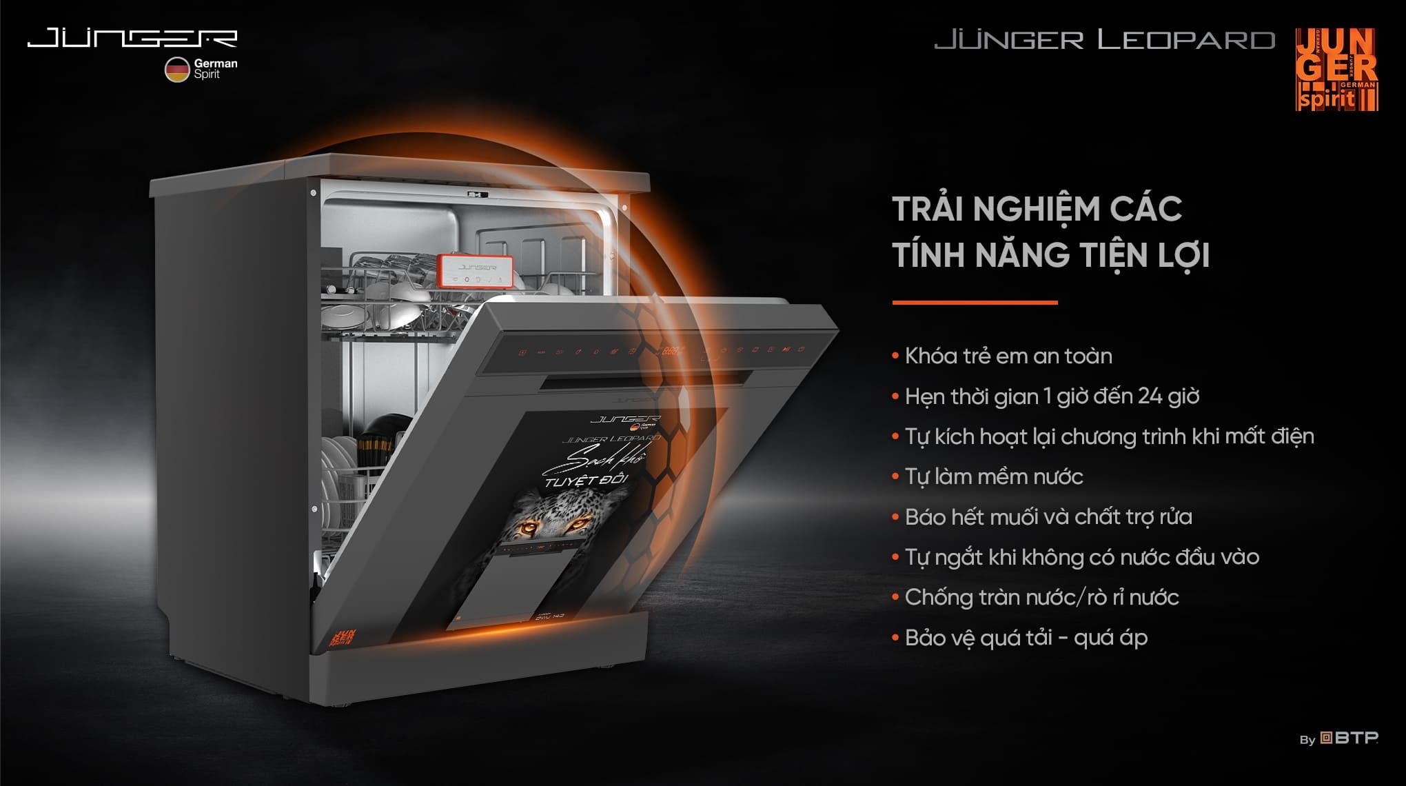 DWJ-143 được tích hợp rất nhiều tính năng an toàn, thông minh nhằm mang lại trải nghiệm hoàn hảo và bảo vệ an toàn cho người dùng, thiết bị