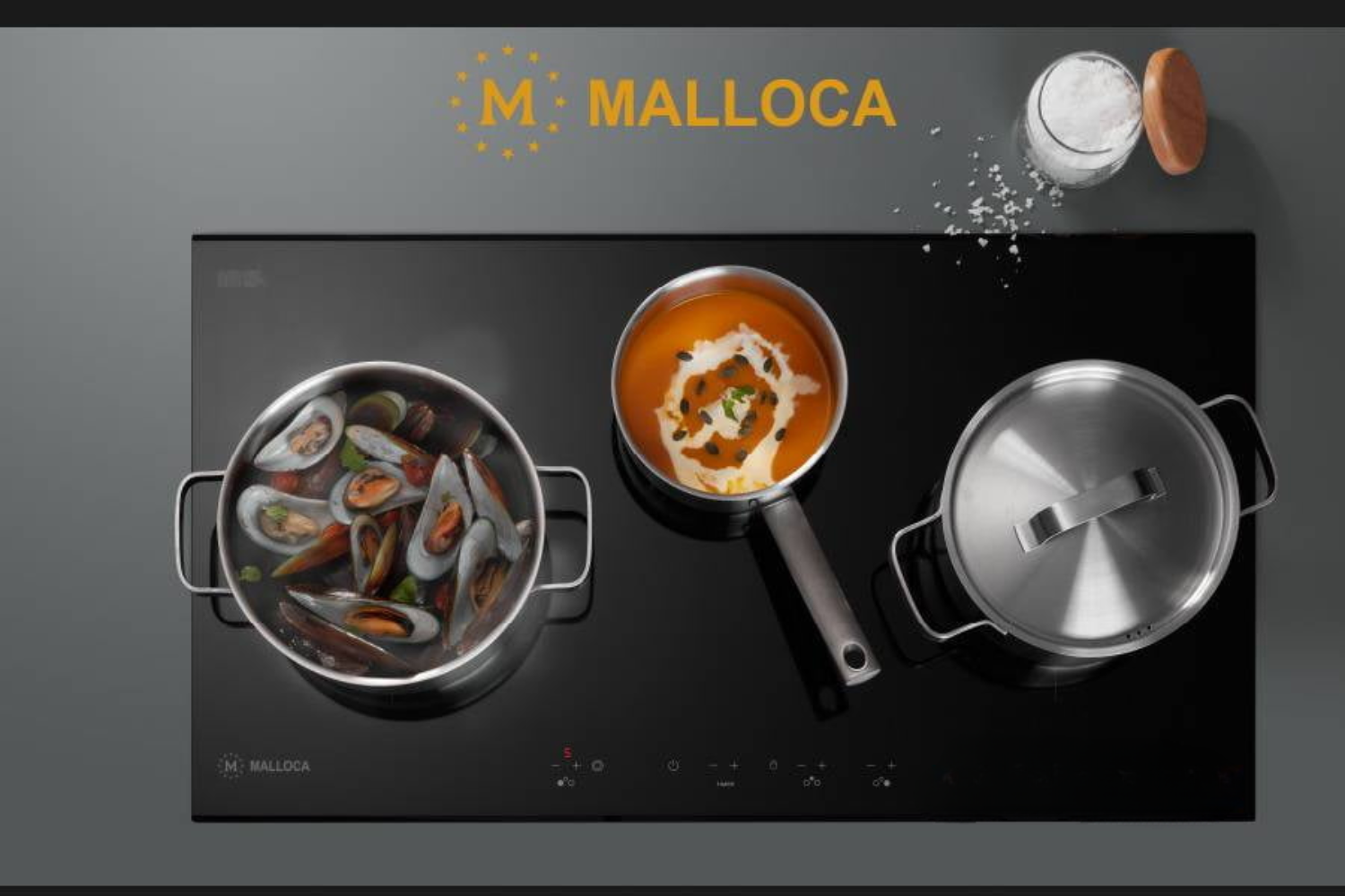 Bếp điện từ Malloca đặc trưng bởi&nbsp;thiết kế và công nghệ mang phong cách châu Âu