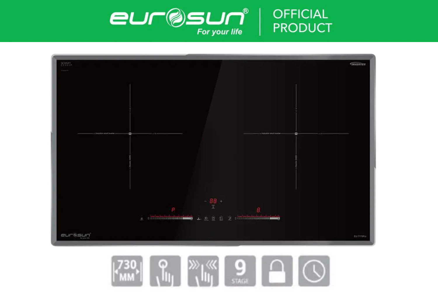 Bếp điện từ Eurosun  tập trung vào phân khúc giá thấp đến trung bình