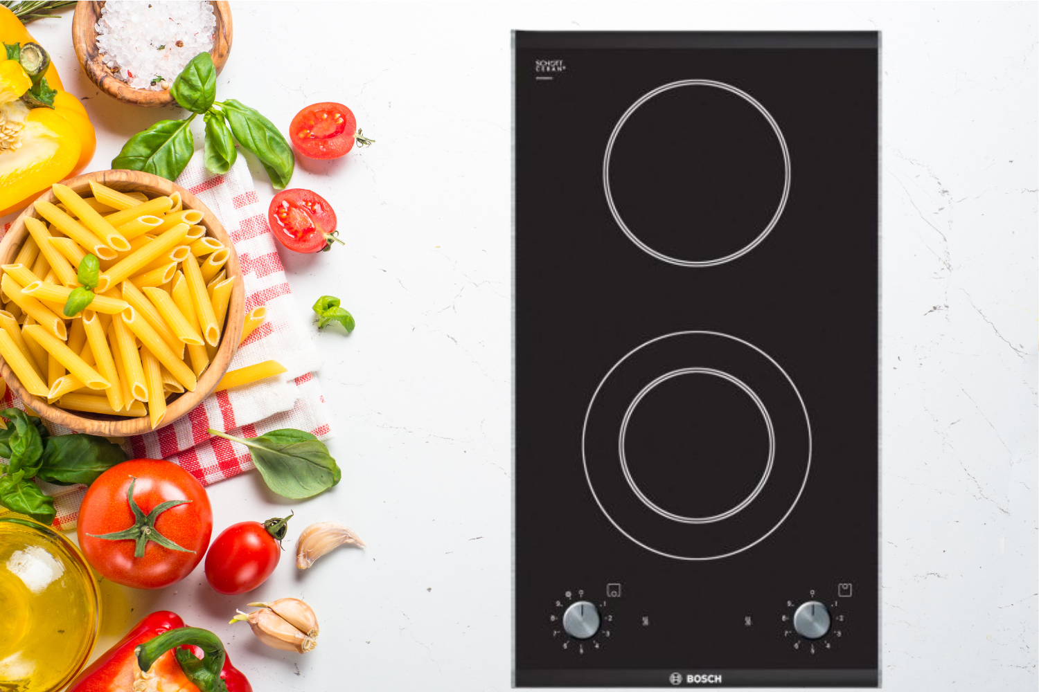 Bếp điện đôi Bosch PKF375V14E Serie 2 domino&nbsp;có giá thành hợp lý