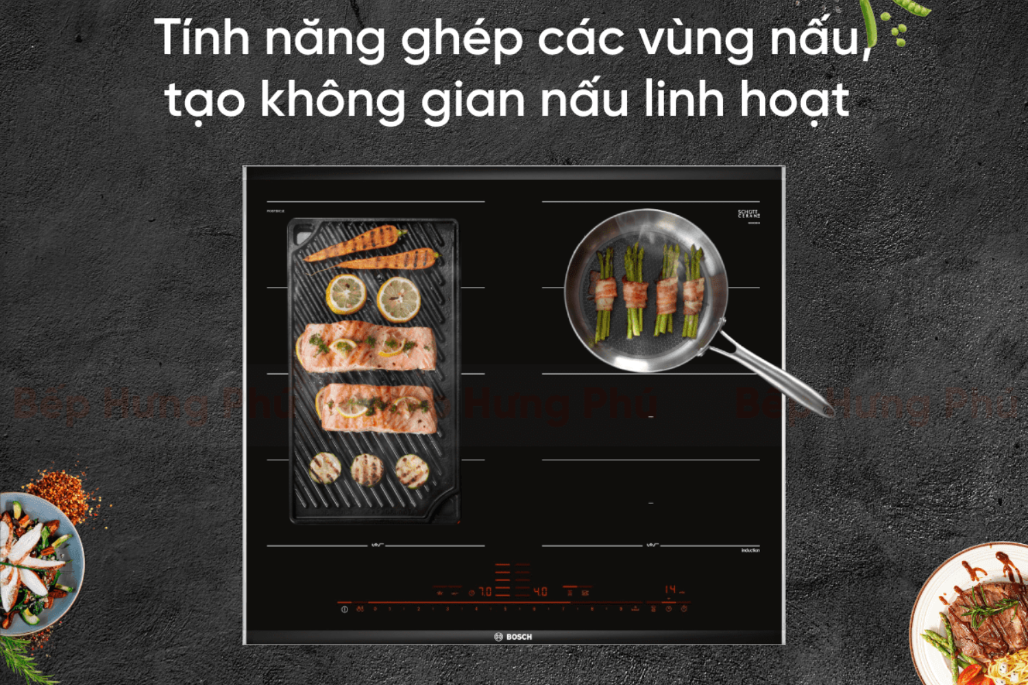 Cho phép ghép nối, kết hợp nhiều vùng nhỏ lại thành một vùng lớn