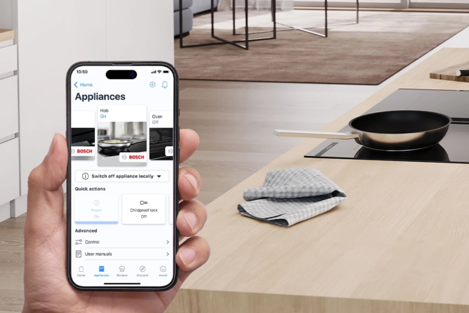 Một số model bếp từ Bosch cao cấp được trang bị Home Connect