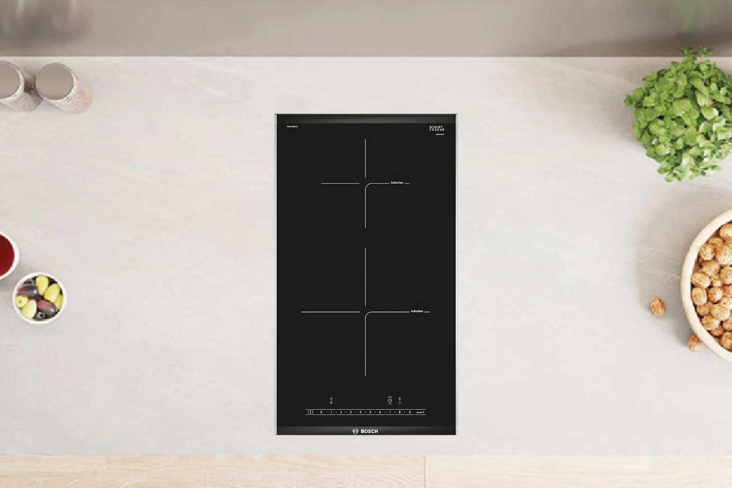 Bếp từ đôi Domino Bosch PIB375FB1E (Series 6) kích thước 30 cm