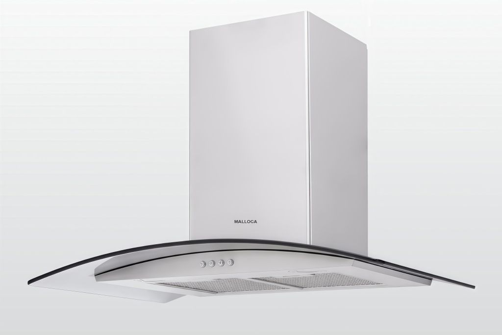 Máy hút mùi kính cong Malloca