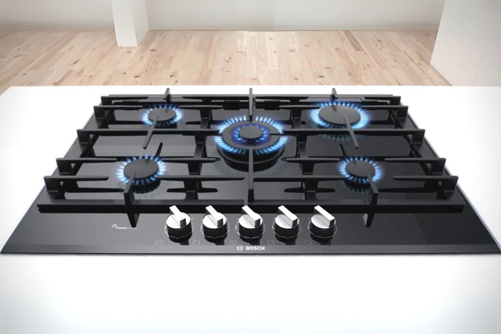 5 vùng nấu độc lập cho tổng công suất 11500W