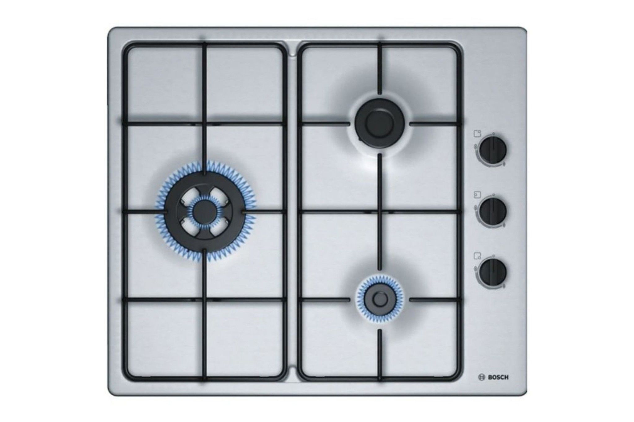 Bếp gas 3 vùng nấu Bosch PBC6B5B80 kiểu dáng Domino