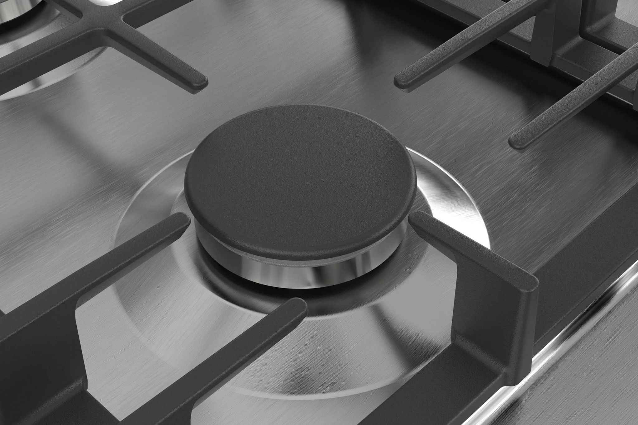 Kiềng gang chắc chắn và chịu nhiệt tốt trên bếp Bosch PCC6A5B90