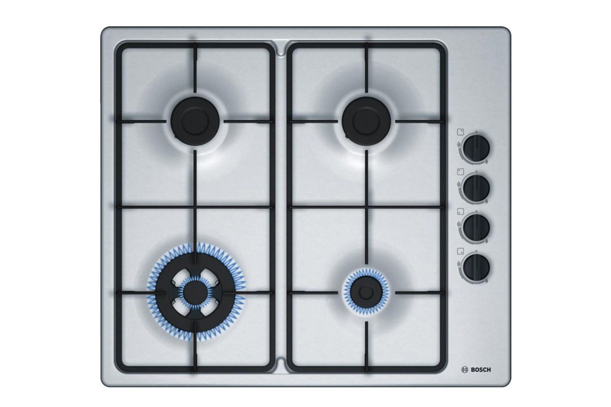 Bếp gas âm Bosch PBH6B5B60 thiết kế 4 vùng nấu tiện lợi