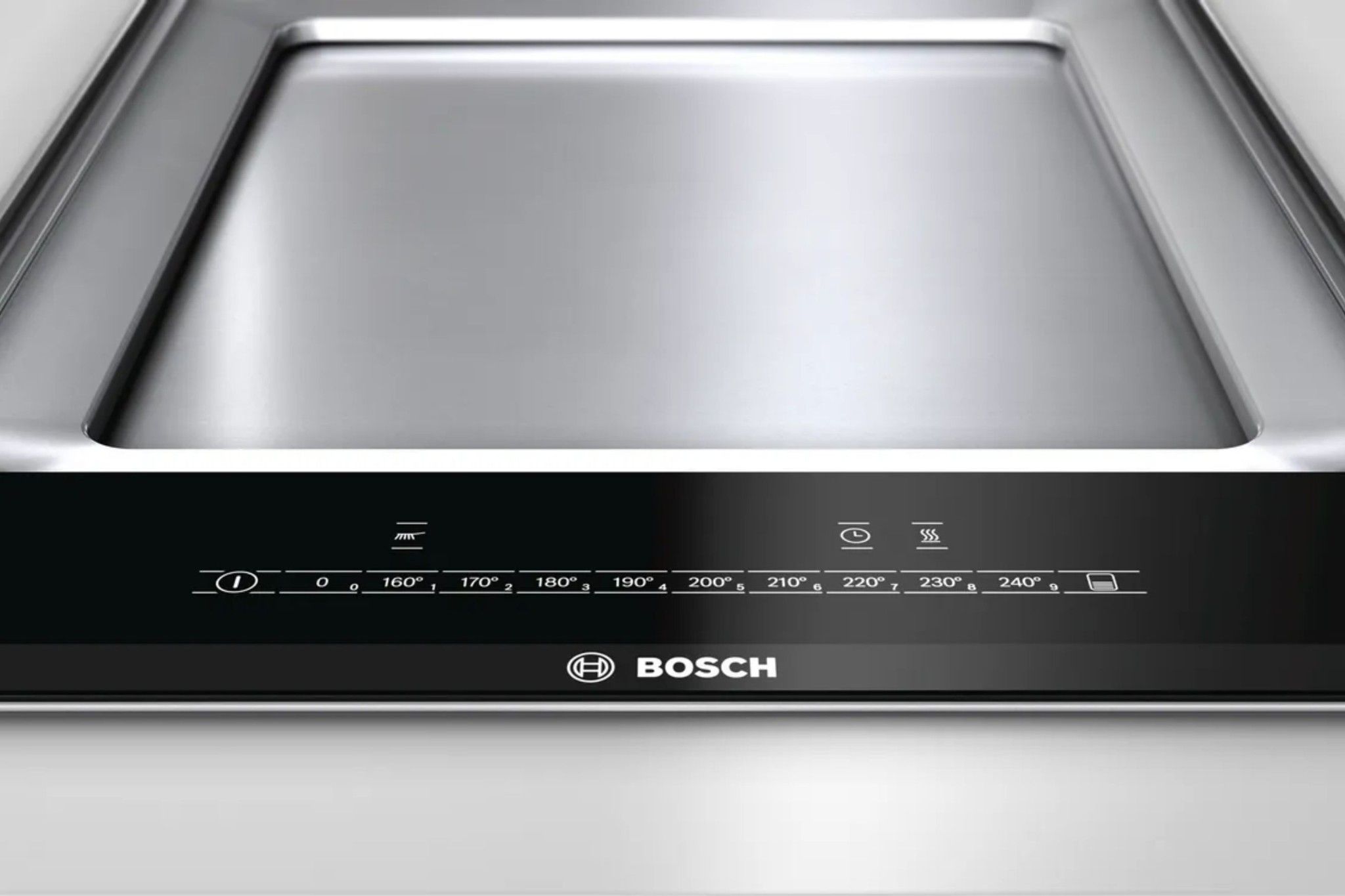 Bếp nướng Bosch PKY475FB1E sử dụng&nbsp;tấm thép không gỉ có độ bền cao
