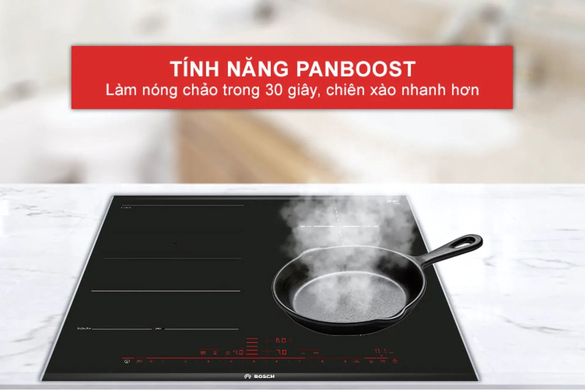 Đẩy nhanh tốc độ nấu với tính năng PanBoost