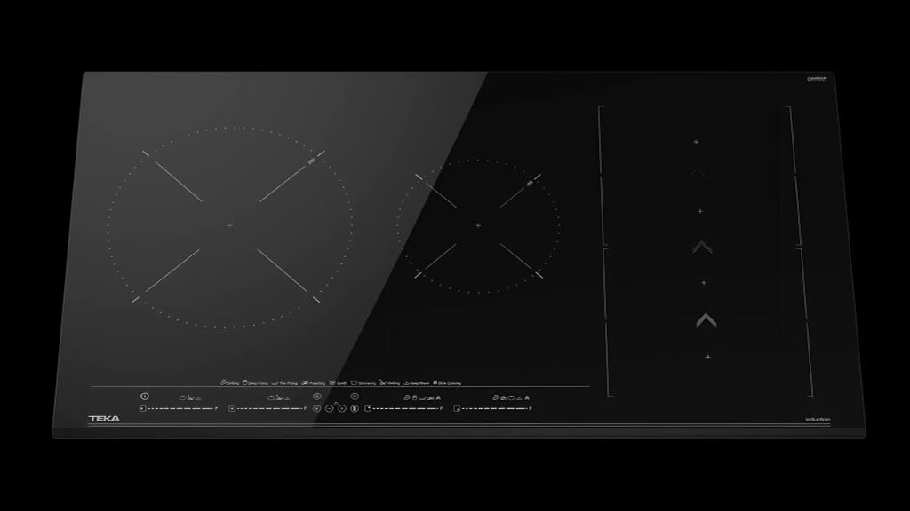 Thiết kế 5 vùng nấu linh hoạt, công suất lớn