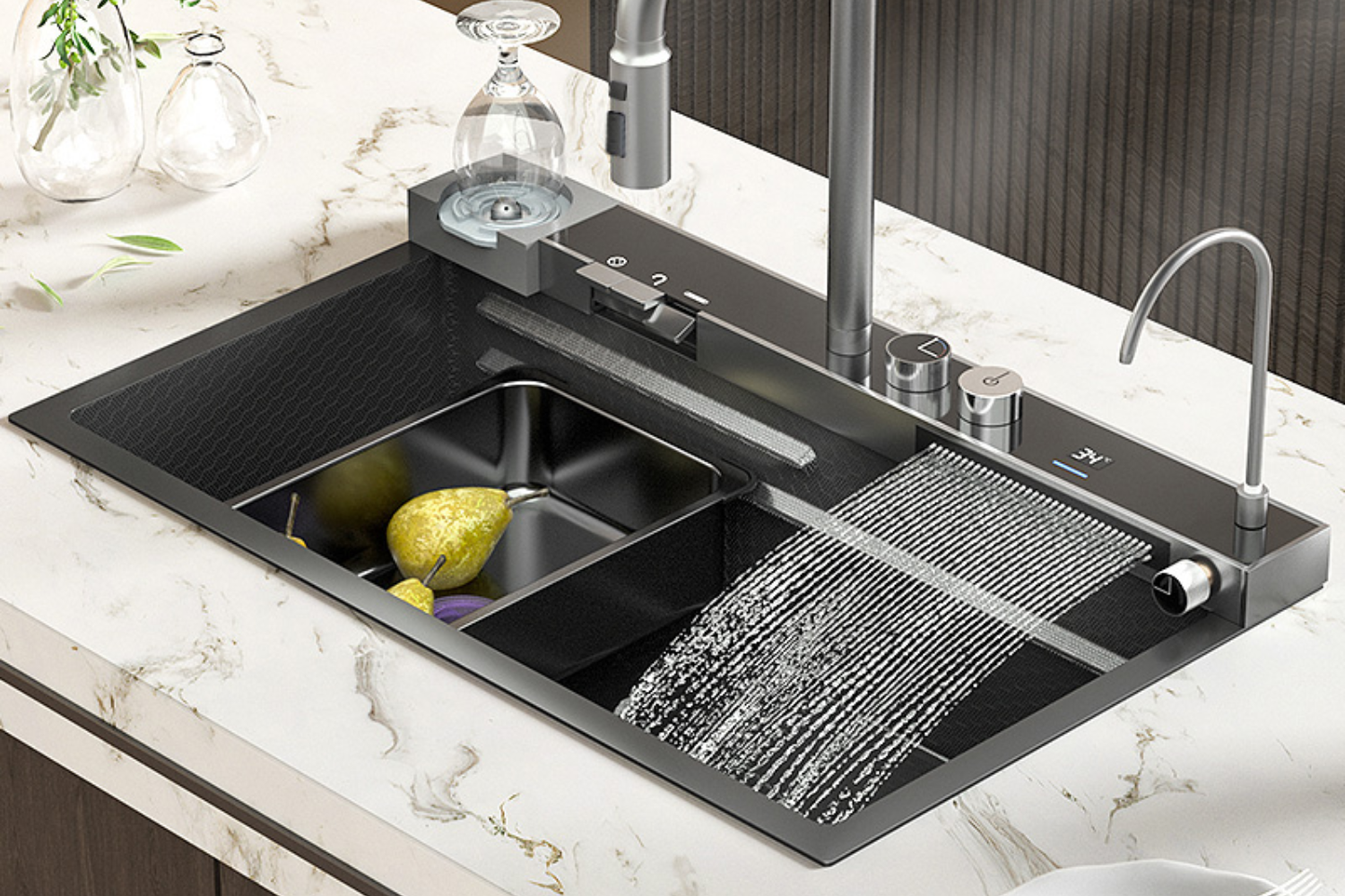 Bồn rửa chén 2 ngăn với nhiều tính năng và công nghệ nổi bật