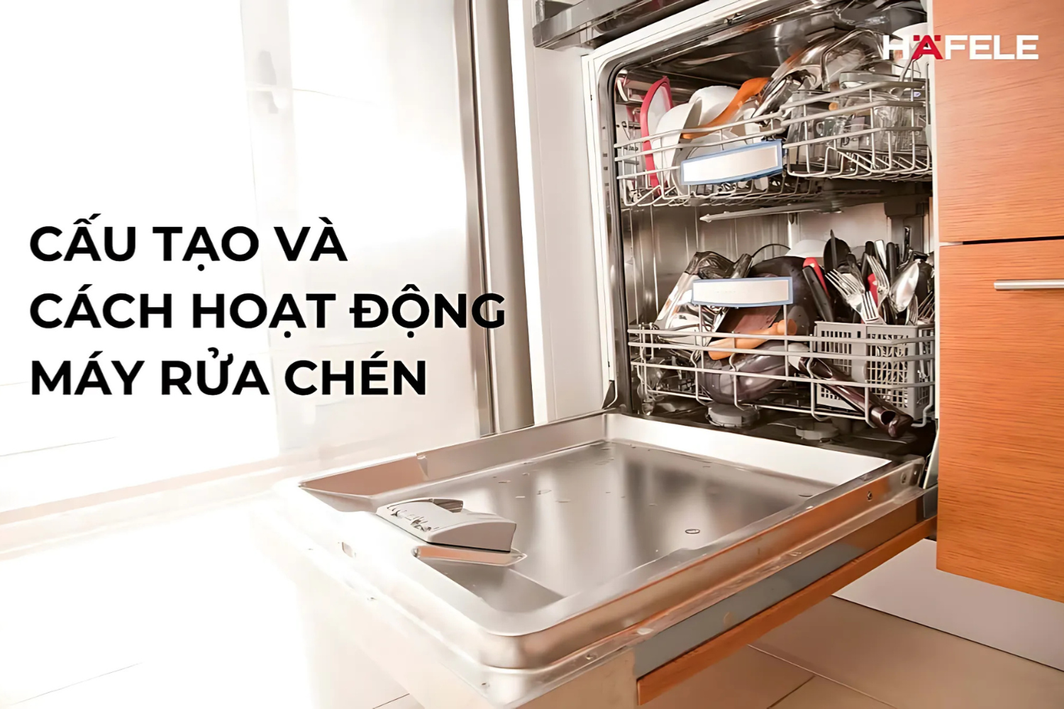 Cấu tạo và nguyên lý hoạt động của máy rửa bát