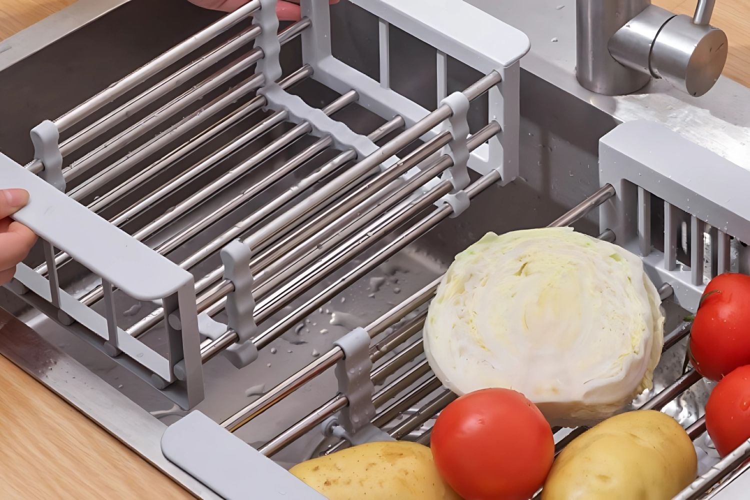 Giỏi đựng thực phẩm của chậu rửa bát