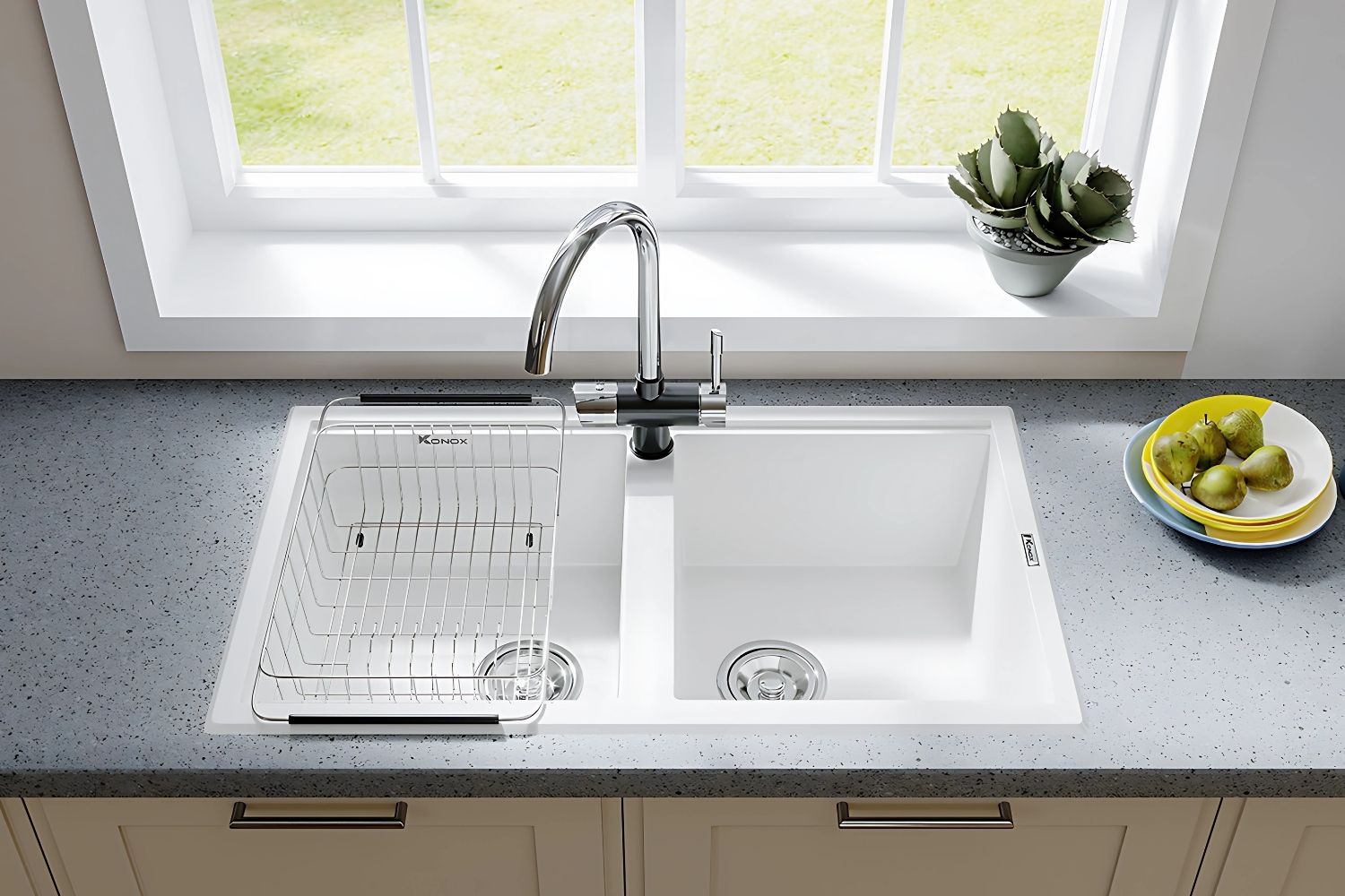 Chậu rửa bát bằng đá granite