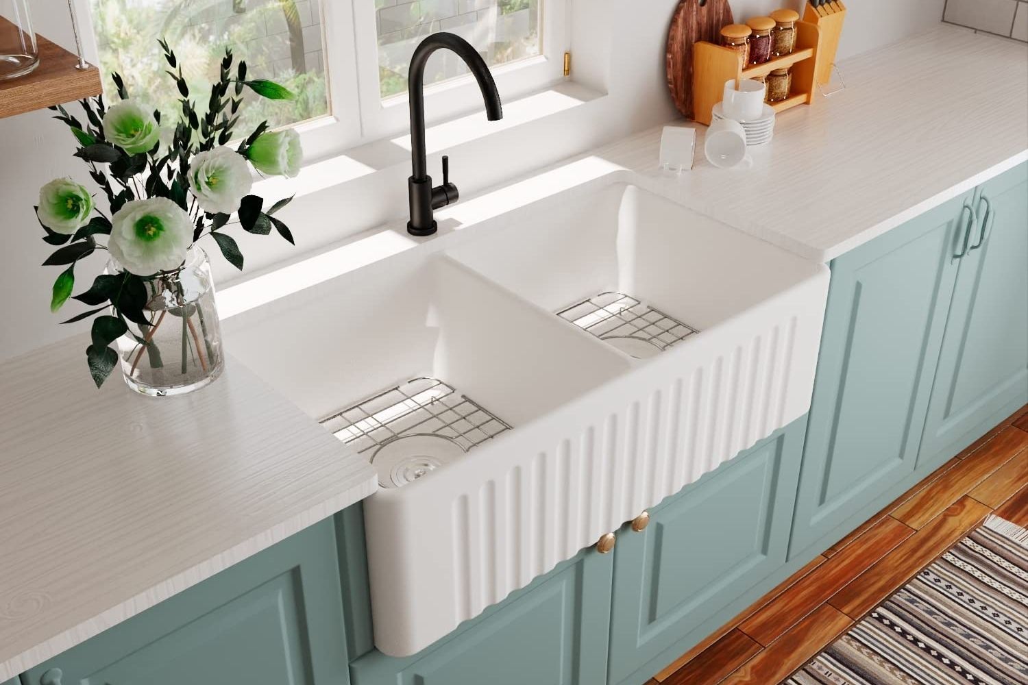 Chậu rửa bát bằng gốm sứ tráng men