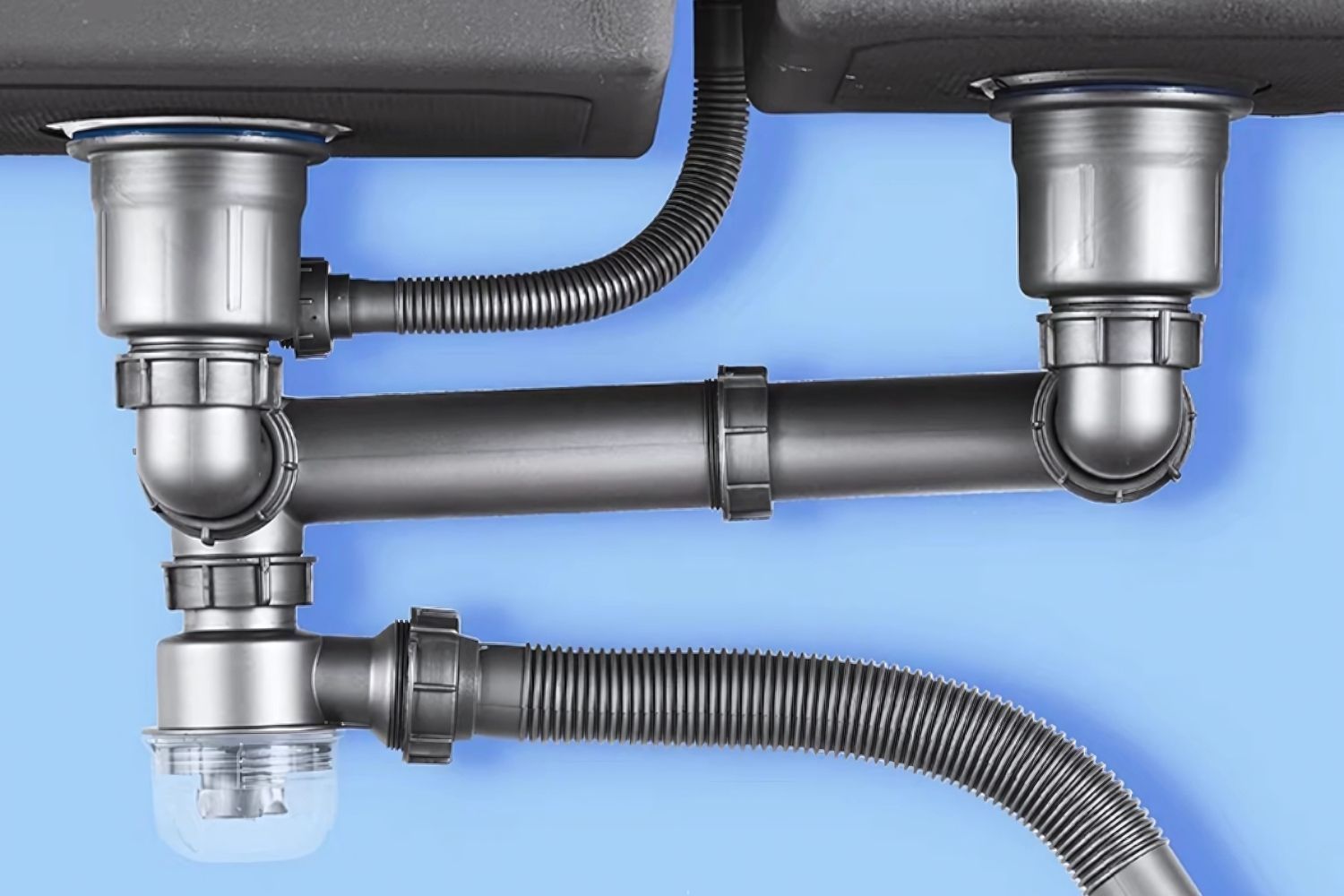 Cấu trúc xi phông của chậu rửa bát