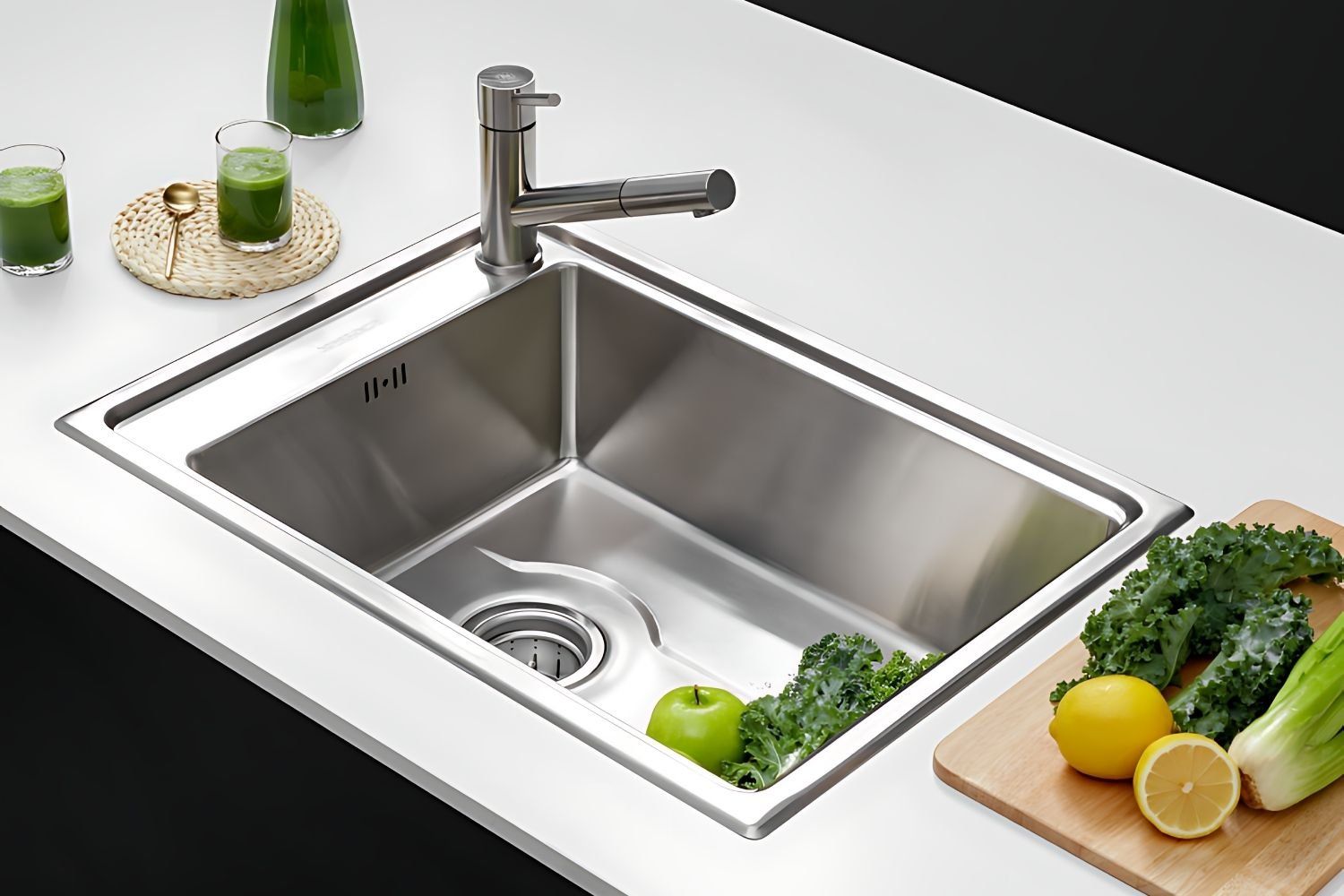 Chậu rửa bát Malloca 1 hố