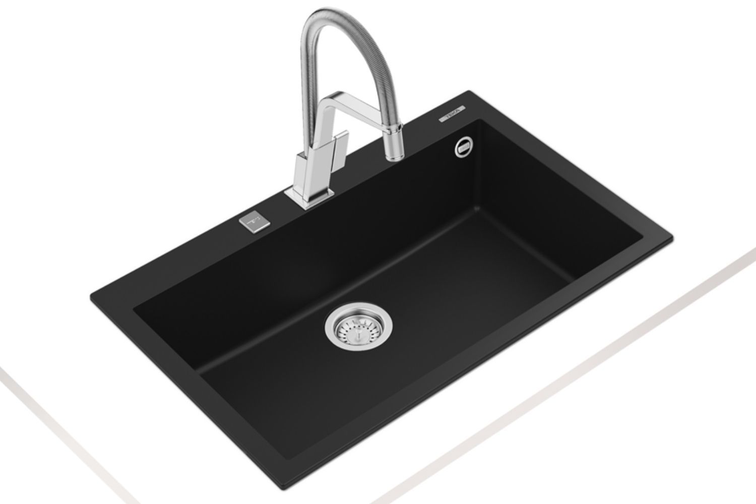 Chậu rửa bát Teka FORSQUARE 72.40 TG thiết kế 1 hố rộng rãi