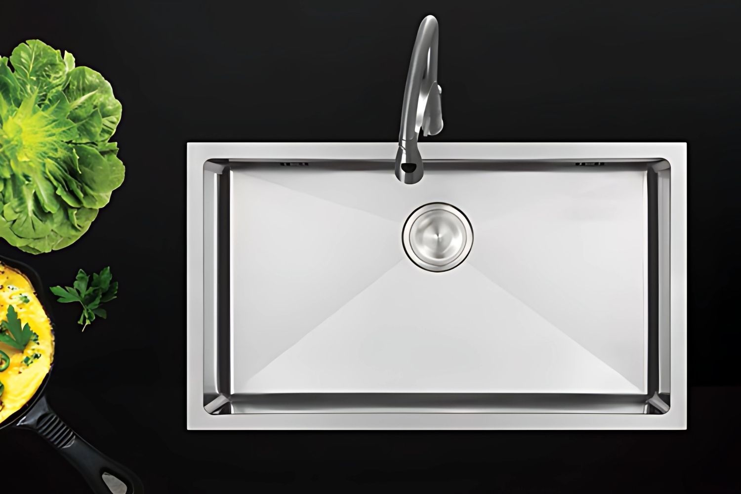 Hafele HS21-SSN1S80 567.94.060 thiết kế 2 hố rửa rộng rãi