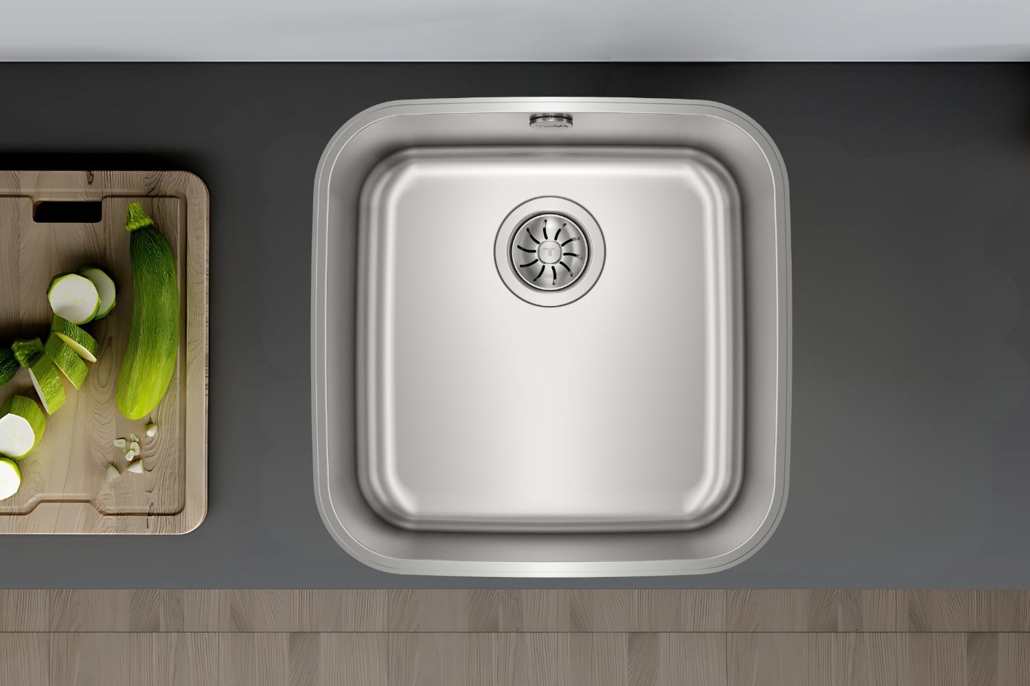 Chậu rửa bát Teka BE 40.40 1B chế tác từ chất liệu inox không gỉ