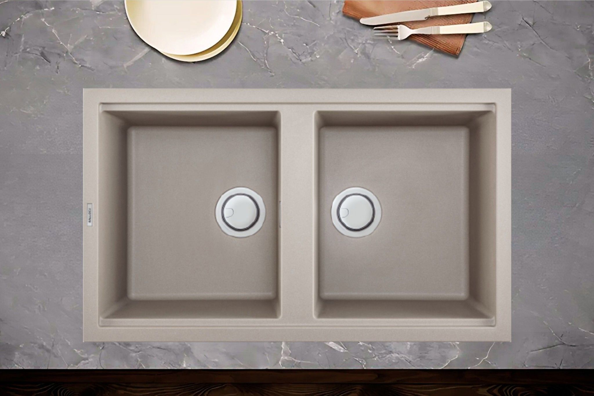 Chậu đá Malloca Tortora K-450432 chống bám bẩn, kháng khuẩn hiệu quả