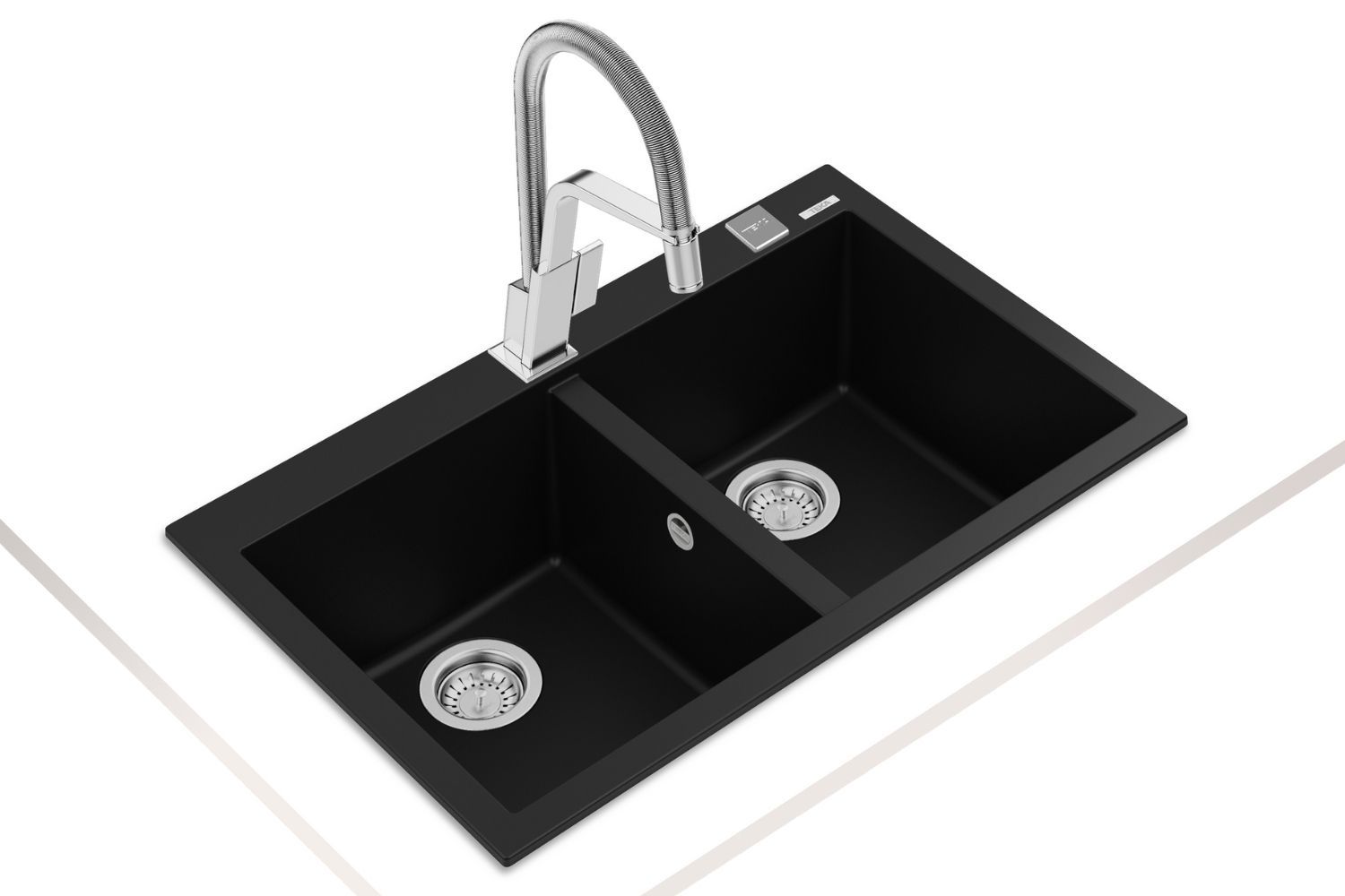 Thành chậu dày dặn, hố rửa sâu chống văng hiệu quả