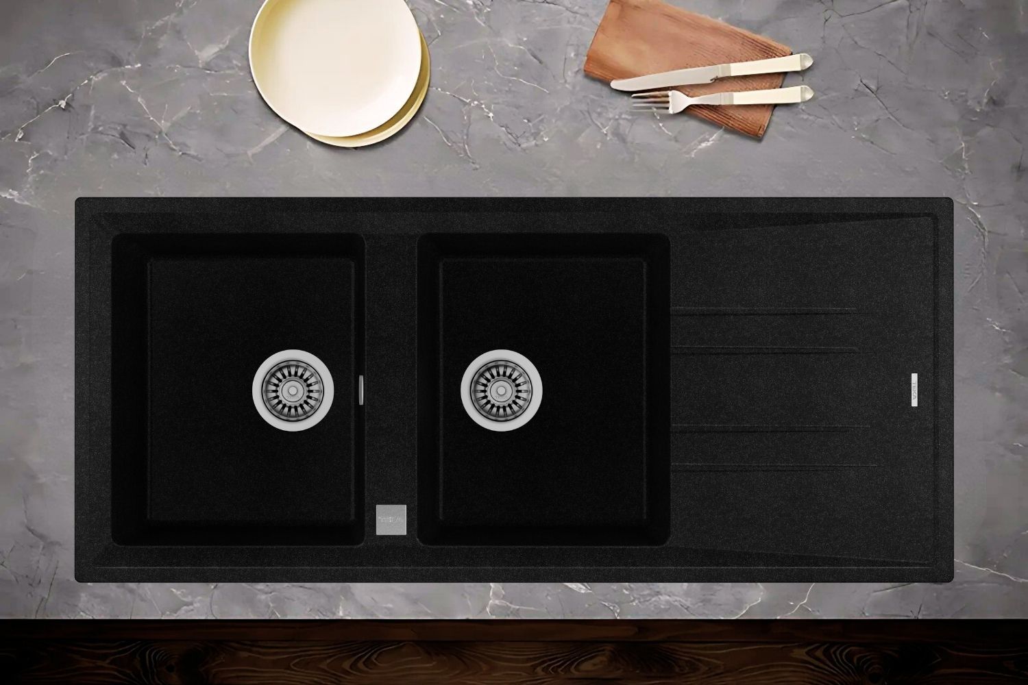 Chất liệu đá thạch anh cap cấp, kháng khuẩn, chống va đập