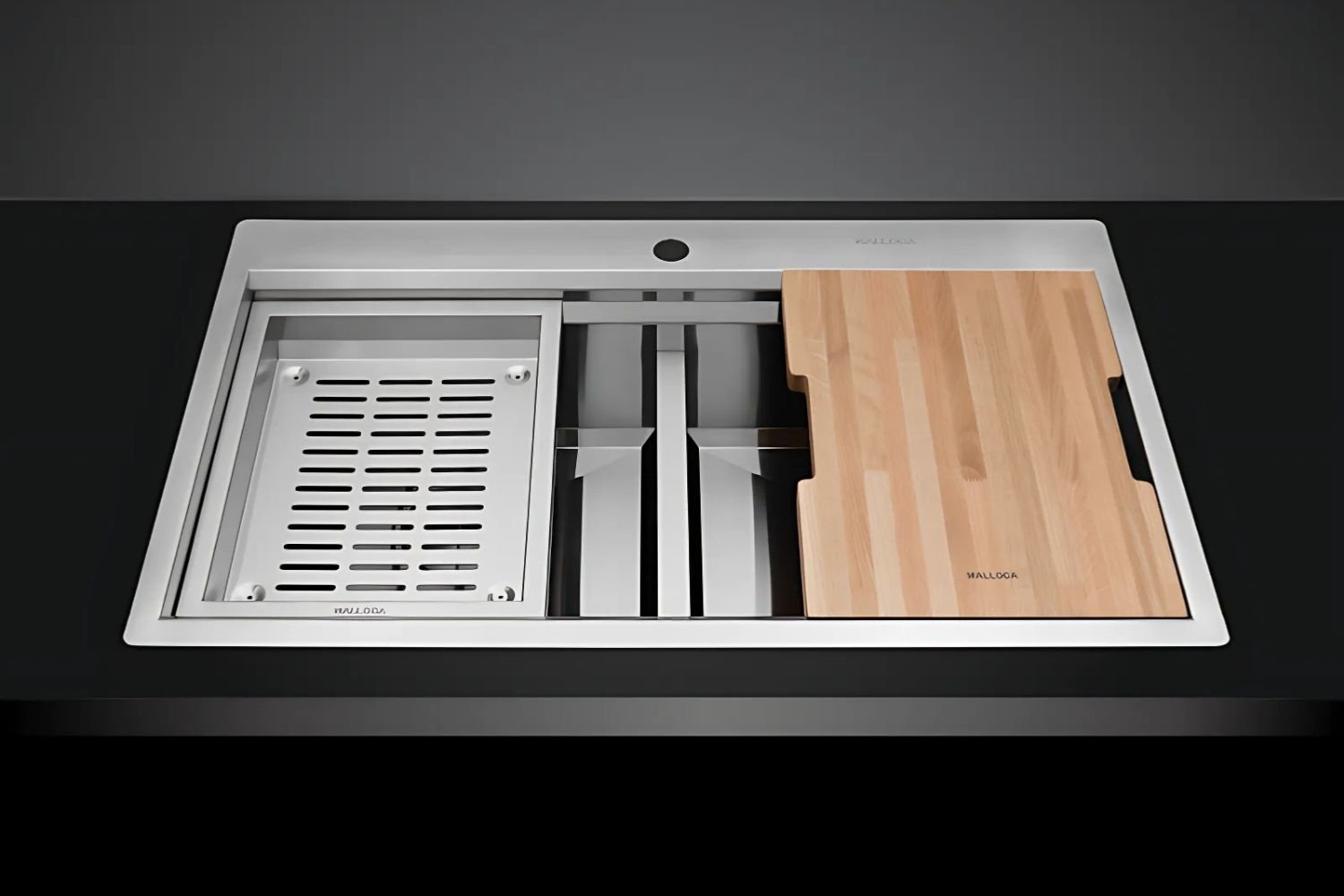 chậu rửa bát 2 ngắn được sản xuất với chất liệu cao cấp