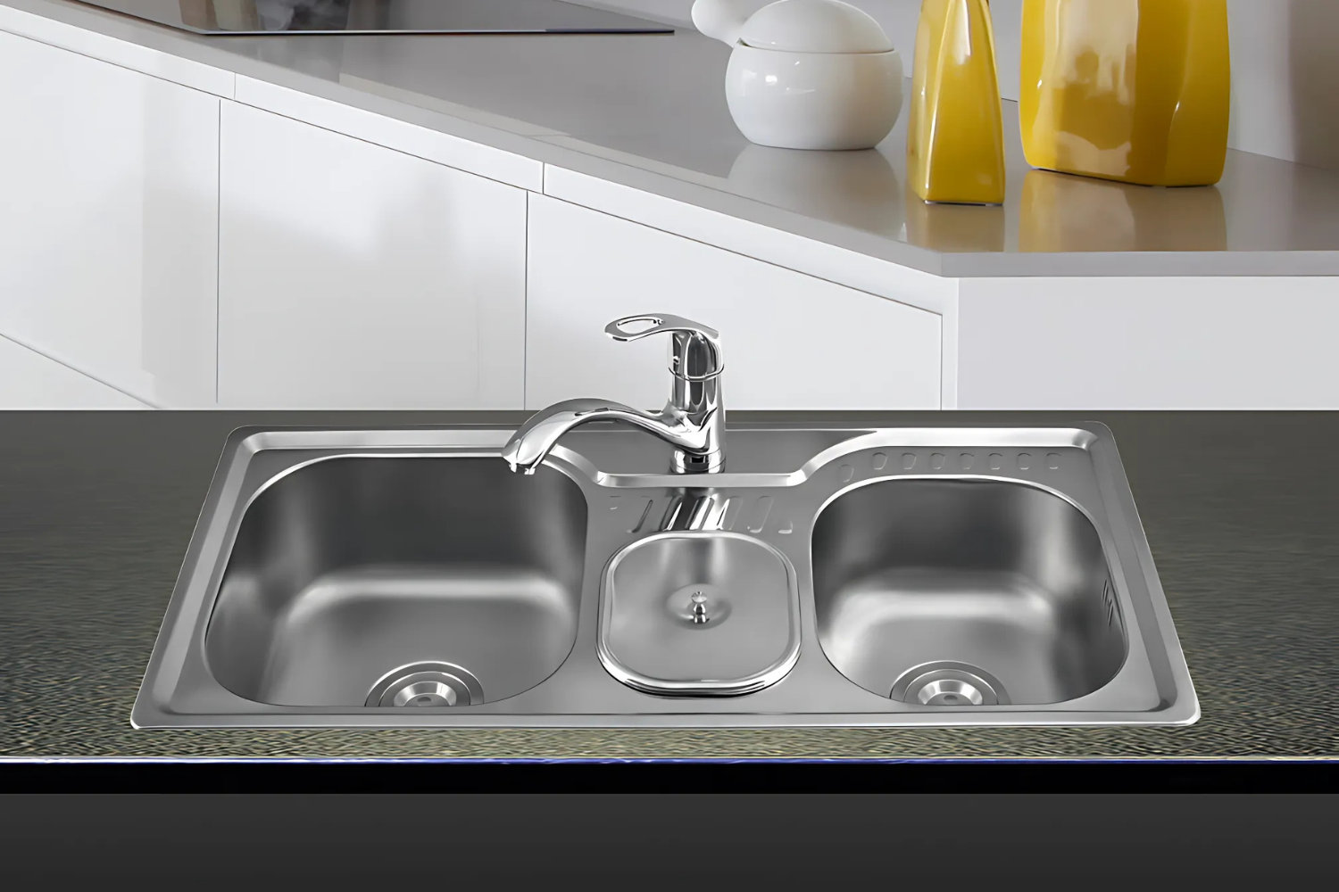 Chậu rửa bát 3 hố hoặc kích thước lớn (trên 900 mm)