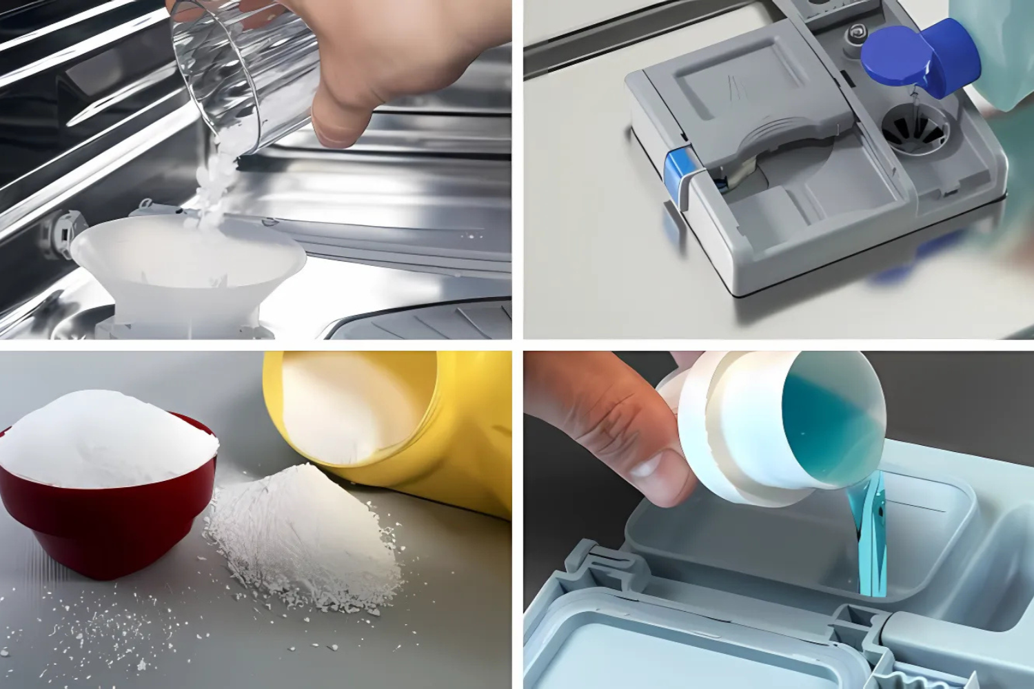 Cho muối và chất tẩy rửa chuyên dụng